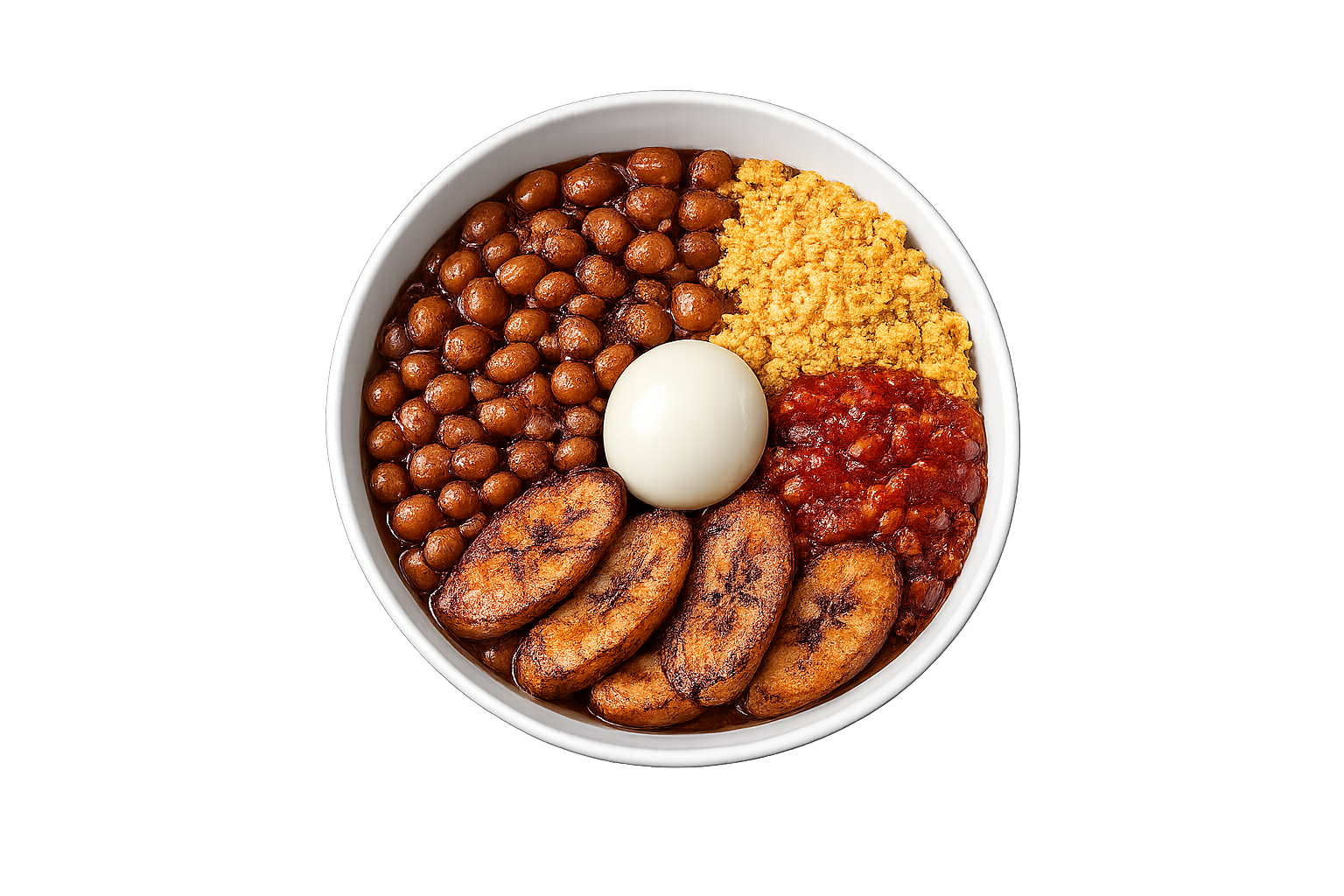Gobe Plus — Beans • Gari • Plantain • Egg • Extra Portions